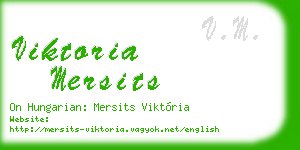 viktoria mersits business card